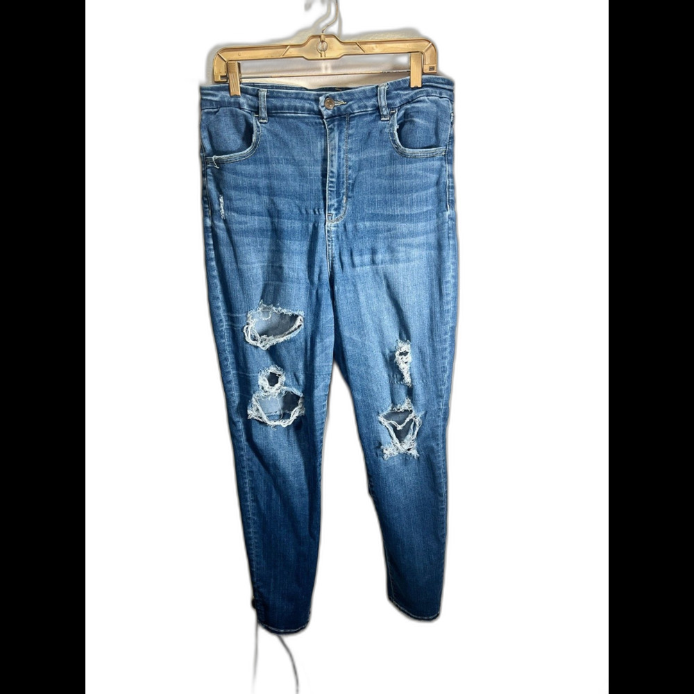 American Eagle Jeans Size 16 Modern Ripped Curvy Super Hi-Rise Jegging